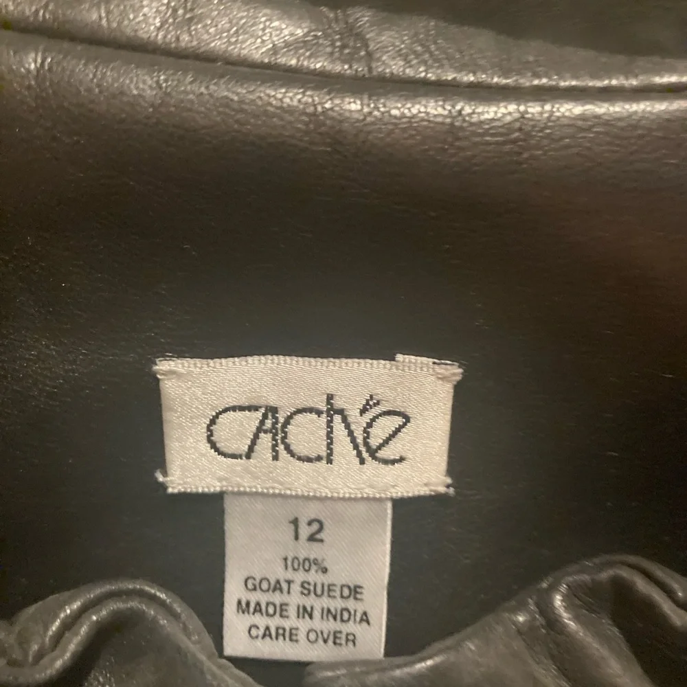 Black soft leather jacket (never worn) - Picture 4 of 5